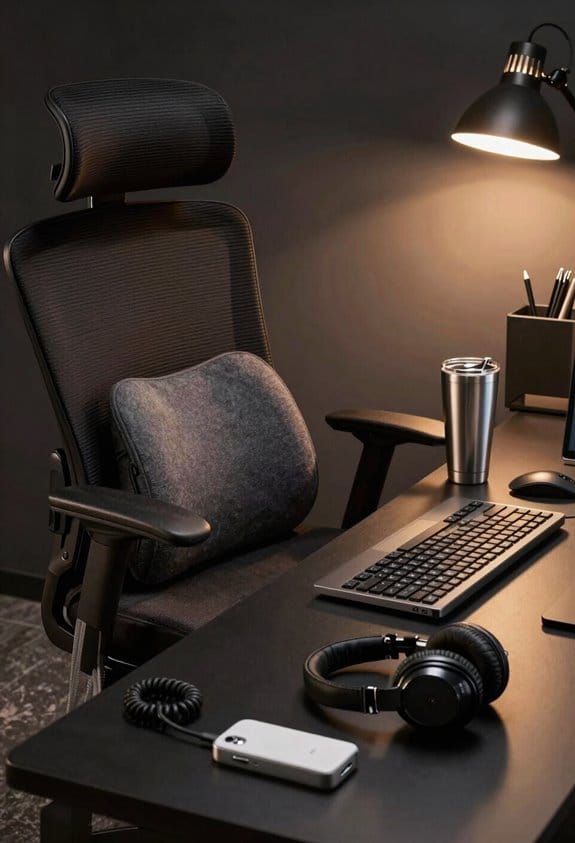 comfortable organized productive workspace