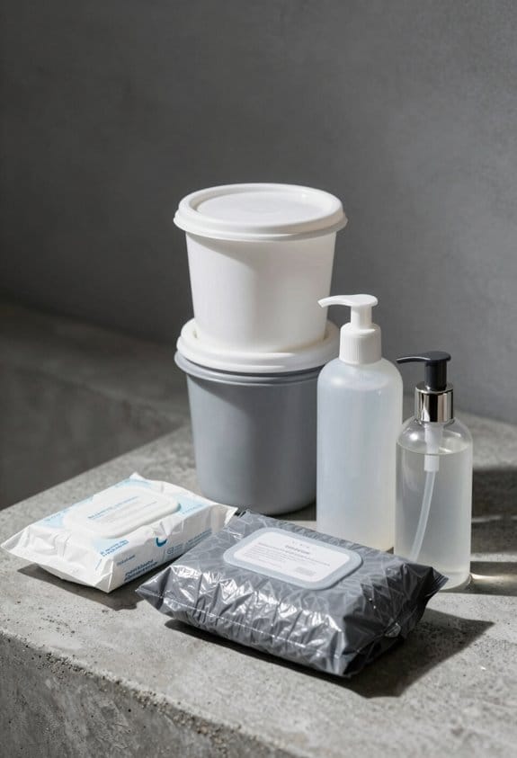 prepare bathroom for disruptions