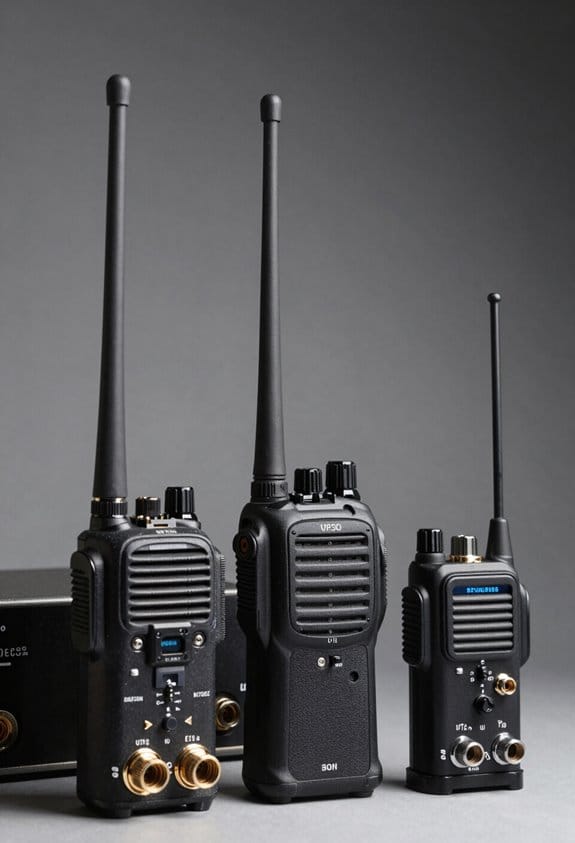 vhf for outdoors uhf indoors